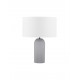 Gray Natural Concrete & White Fabric Shade LED E27 1x12 Watt 100-240Volt bulb excluded D: 35 H: 47 cm 