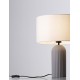 Gray Natural Concrete & White Fabric Shade LED E27 1x12 Watt 100-240Volt bulb excluded D: 35 H: 47 cm 