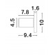 Sandy Black Aluminium LED 5 Watt 220-240 Volt 152Lm 3000K IP20 D: 10 H: 9,4 cm 