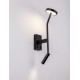 Sandy Black Aluminium & Steel LED 9 Watt 220-240 Volt 487Lm 3000K IP20 L: 10 W: 12,5 H: 46 cm 