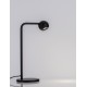 Sandy Black Aluminium & Steel LED 6 Watt 220-240 Volt 514Lm 3000K IP20 Switch On/Off L: 14 W: 22,5 H: 35,5 cm 