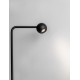 Sandy Black Aluminium & Steel LED 6 Watt 220-240 Volt 576Lm 3000K IP20 Switch On/Off L: 25,8 W: 21 H: 125,5 cm 