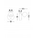 Sandy Black Aluminium & Steel LED 6 Watt 220-240 Volt 576Lm 3000K IP20 Switch On/Off D: 9 H: 11 cm 