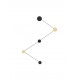 Sandy Black & Gold Aluminium LED 34 Watt 220-240Volt 1034Lm 3000K IP20 L: 150 W: 9,5 H: 63 cm 