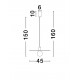 Red Terrazzo Concrete & Glass LED E27 1x12 Watt 100-240Volt bulb excluded D: 29.5 H: 160 cm 