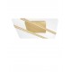 Ceiling Light Alum Gold &Clear Acrylic LED 96W L94.8 W63.8 H11.5 