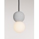 Gray Concrete & Opal Glass LED G9 2X5Watt 100-240Volt IP20 bulb excluded D: 8 H: 115 cm 