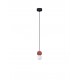 Red Concrete & Opal Glass LED G9 2X5Watt 100-240Volt IP20 bulb excluded D: 8 H: 115 cm 