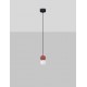Red Concrete & Opal Glass LED G9 2X5Watt 100-240Volt IP20 bulb excluded D: 8 H: 115 cm 