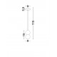 Red Concrete & Opal Glass LED G9 2X5Watt 100-240Volt IP20 bulb excluded D: 8 H: 115 cm 