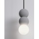 Gray Concrete & Opal Glass LED G9 3X5Watt 100-240Volt IP20 bulb excluded D: 8 H: 115 cm 