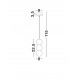 Red Concrete & Opal Glass LED G9 3X5Watt 100-240Volt IP20 bulb excluded D: 8 H: 115 cm 