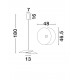 Triac Dimmable Sandy White Aluminium LED 22 Watt 220-240Volt 625Lm 3000K IP20 D: 48 H: 180 cm 