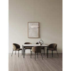 Triac Dimmable Sandy White & Chrome Mirror Aluminium LED 21 Watt 220-240Volt 918Lm 3000K IP20 D: 35 H: 120 cm 