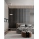 Triac Dimmable Sandy White & Chrome Mirror Aluminium LED 21 Watt 220-240Volt 918Lm 3000K IP20 D: 35 H: 330 cm 