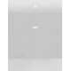 Triac Dimmable Sandy White & Chrome Mirror Aluminium LED 21 Watt 220-240Volt 918Lm 3000K IP20 D: 35 H: 330 cm 