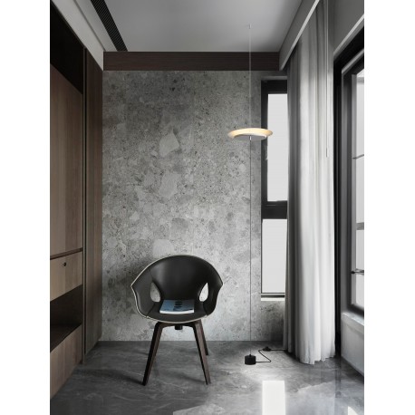 Touch Dimmable Sandy White & Chrome Mirror Aluminium LED 21 Watt 220-240Volt 918Lm 3000K IP20 D: 35 W: 10 H: 370 cm 