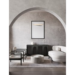 Triac Dimmable Sandy White & Chrome Mirror Aluminium LED 37 Watt 220-240Volt 1786Lm 3000K IP20 D: 50 H: 120 cm 