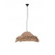 Natural Seagrass Black Fabric Wire & Base LED E27 1x12 Watt 100-240 Volt Bulb Excluded IP20 D:86 H1:30 H2:200cm 