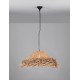 Natural Seagrass Black Fabric Wire & Base LED E27 1x12 Watt 100-240 Volt Bulb Excluded IP20 D:86 H1:30 H2:200cm 