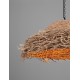 Natural Seagrass Black Fabric Wire & Base LED E27 1x12 Watt 100-240 Volt Bulb Excluded IP20 D:86 H1:30 H2:200cm 
