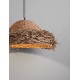Natural Seagrass Black Fabric Wire & Base LED E27 1x12 Watt 100-240 Volt Bulb Excluded IP20 D:86 H1:30 H2:200cm 