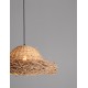 Natural Seagrass Black Fabric Wire & Base LED E27 3x12 Watt 100-240 Volt Bulb Excluded IP20 D:65 H1:28 H2:200cm 