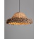 Natural Seagrass Black Fabric Wire & Base LED E27 3x12 Watt 100-240 Volt Bulb Excluded IP20 D:65 H1:28 H2:200cm 