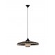 Colorful Natural Rattan Black Fabric Wire & Base LED E27 1x12 Watt 100-240 Volt Bulb Excluded IP20 D:61 H1:13 H2:200cm 