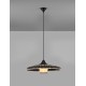 Colorful Natural Rattan Black Fabric Wire & Base LED E27 1x12 Watt 100-240 Volt Bulb Excluded IP20 D:61 H1:13 H2:200cm 