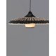 Colorful Natural Rattan Black Fabric Wire & Base LED E27 1x12 Watt 100-240 Volt Bulb Excluded IP20 D:61 H1:13 H2:200cm 