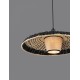 Colorful Natural Rattan Black Fabric Wire & Base LED E27 1x12 Watt 100-240 Volt Bulb Excluded IP20 D:61 H1:13 H2:200cm 