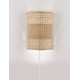 Natural Rattan Cream Base & White Plastic cable cable Length:150cm LED E27 1x12 Watt 100-240 Volt Bulb Excluded IP20 L:20.5