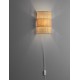 Natural Rattan Cream Base & White Plastic cable cable Length:150cm LED E27 1x12 Watt 100-240 Volt Bulb Excluded IP20 L:20.5