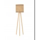 Dried Water Hyacinth Natural Wood Base Black Fabric Wire Cable Length:350cm LED E27 1x12 Watt 100-240 Volt Bulb Excluded Swit