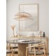 Natural Bamboo & Rattan Sandy White Steel Base LED E27 1x12Watt 100-240Volt IP20 Bulb Excluded D:60 H:220 cm 
