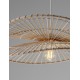 Natural Bamboo & Rattan Sandy White Steel Base LED E27 1x12Watt 100-240Volt IP20 Bulb Excluded D:60 H:220 cm 