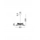 Natural Bamboo & Rattan Sandy White Steel Base LED E27 1x12Watt 100-240Volt IP20 Bulb Excluded D:60 H:220 cm 