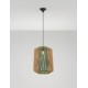 Natural & Green Rope Sandy Black Steel Base LED E27 1x12Watt 100-240Volt IP20 Bulb Excluded D:38 H:255 cm 