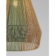 Natural & Green Rope Sandy Black Steel Base LED E27 1x12Watt 100-240Volt IP20 Bulb Excluded D:39 H:260 cm 