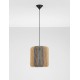 Natural, Blue & Yellow Rope Sandy Black Steel Base LED E27 1x12Watt 100-240Volt IP20 Bulb Excluded D:33 H:230 cm 