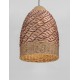 Natural Water Hyacinth & Red Rope Sandy Black Steel Base LED E27 1x12Watt 100-240Volt IP20 Bulb Excluded D:37 H:250 cm 