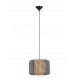 Natural, Blue & Yellow Rope Sandy Black Steel Base LED E27 1x12Watt 100-240Volt IP20 Bulb Excluded D:33 H:230 cm 