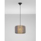 Natural, Blue & Yellow Rope Sandy Black Steel Base LED E27 1x12Watt 100-240Volt IP20 Bulb Excluded D:33 H:230 cm 