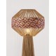 Natural Water Hyacinth Red & Natural Rope LED E27 1x12Watt 100-240Volt IP20 Bulb Excluded Cable Lenght:180 cm D:42 H:152 cm 