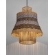 Natural, Blue & Black Rope Sandy Black Steel Base LED E27 1x12Watt 100-240Volt IP20 Bulb Excluded D:40 H:230 cm 