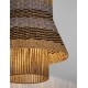 Natural, Blue & Black Rope Sandy Black Steel Base LED E27 1x12Watt 100-240Volt IP20 Bulb Excluded D:40 H:230 cm 