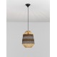 Natural, Blue & Black Rope Sandy Black Steel Base LED E27 1x12Watt 100-240Volt IP20 Bulb Excluded D:30 H:230 cm 