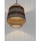 Natural, Blue & Black Rope Sandy Black Steel Base LED E27 1x12Watt 100-240Volt IP20 Bulb Excluded D:30 H:230 cm 