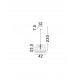 Natural Water Hyacinth & Raffia Natural & Red Rope Sandy Black Steel Base LED E27 1x12Watt 100-240Volt IP20 Bulb Excluded D:42